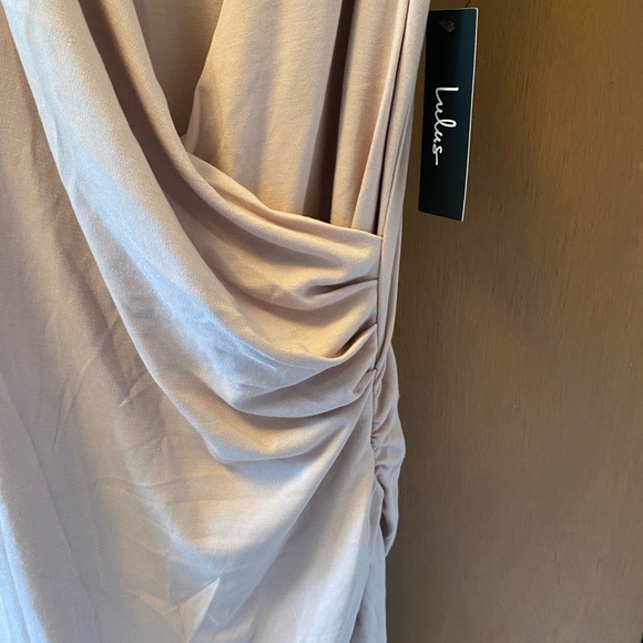 LULUS ALL THE RIGHT MOVES WRAP DRESS (MEDIUM) - Picture 3 of 4